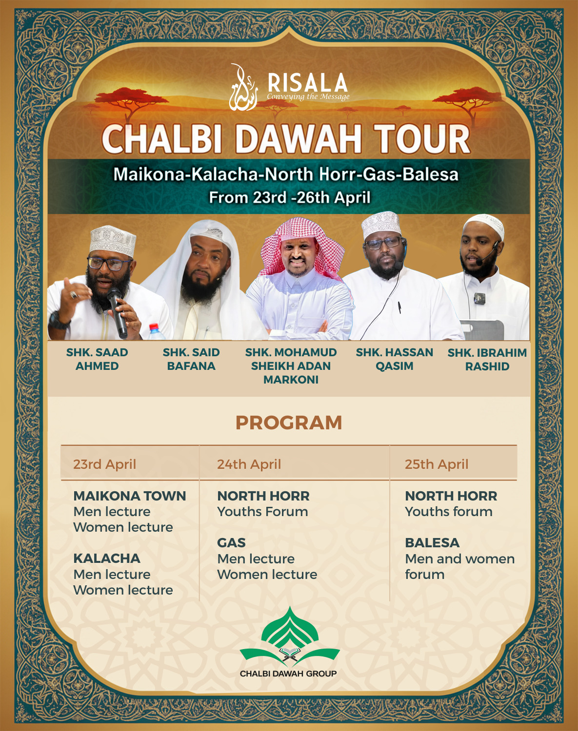Chalbi Dawah Tour poster