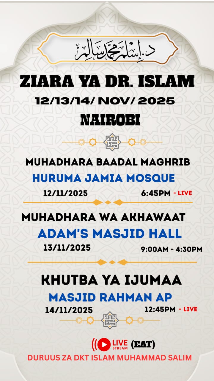 Ziara Ya Dr. Islam Muhammad Salim poster