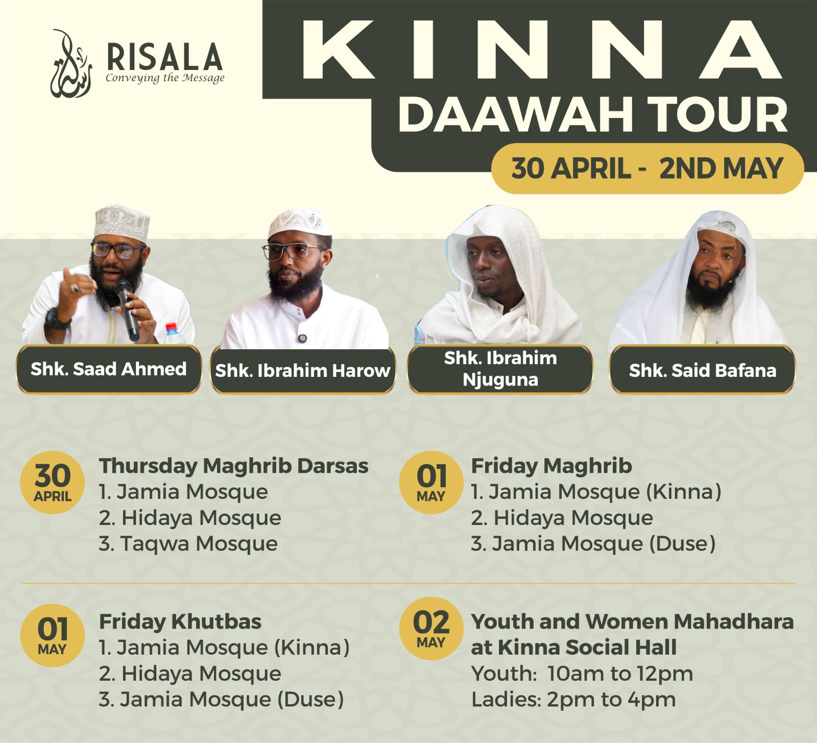 Kinna Daawah Tour poster