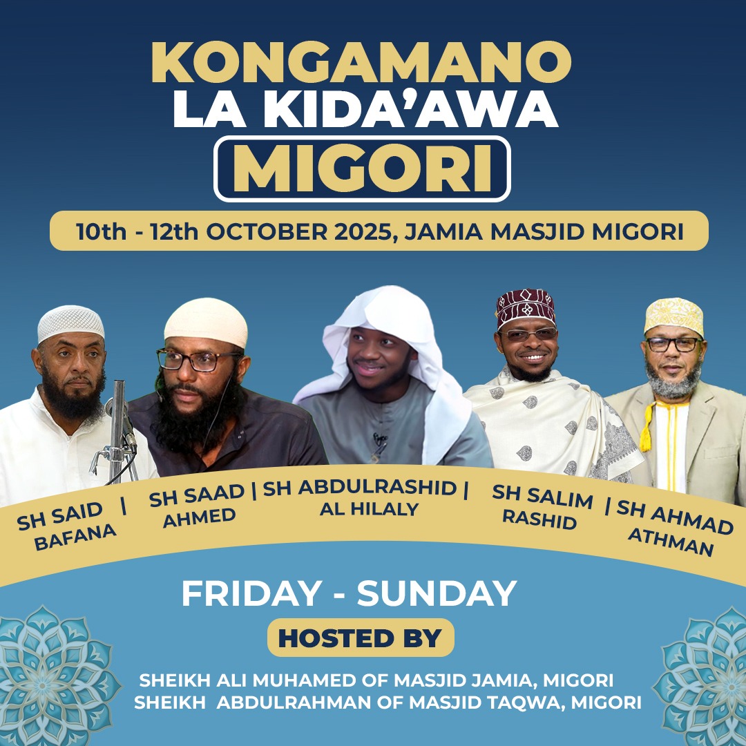 Kongamano La Kida'awa poster